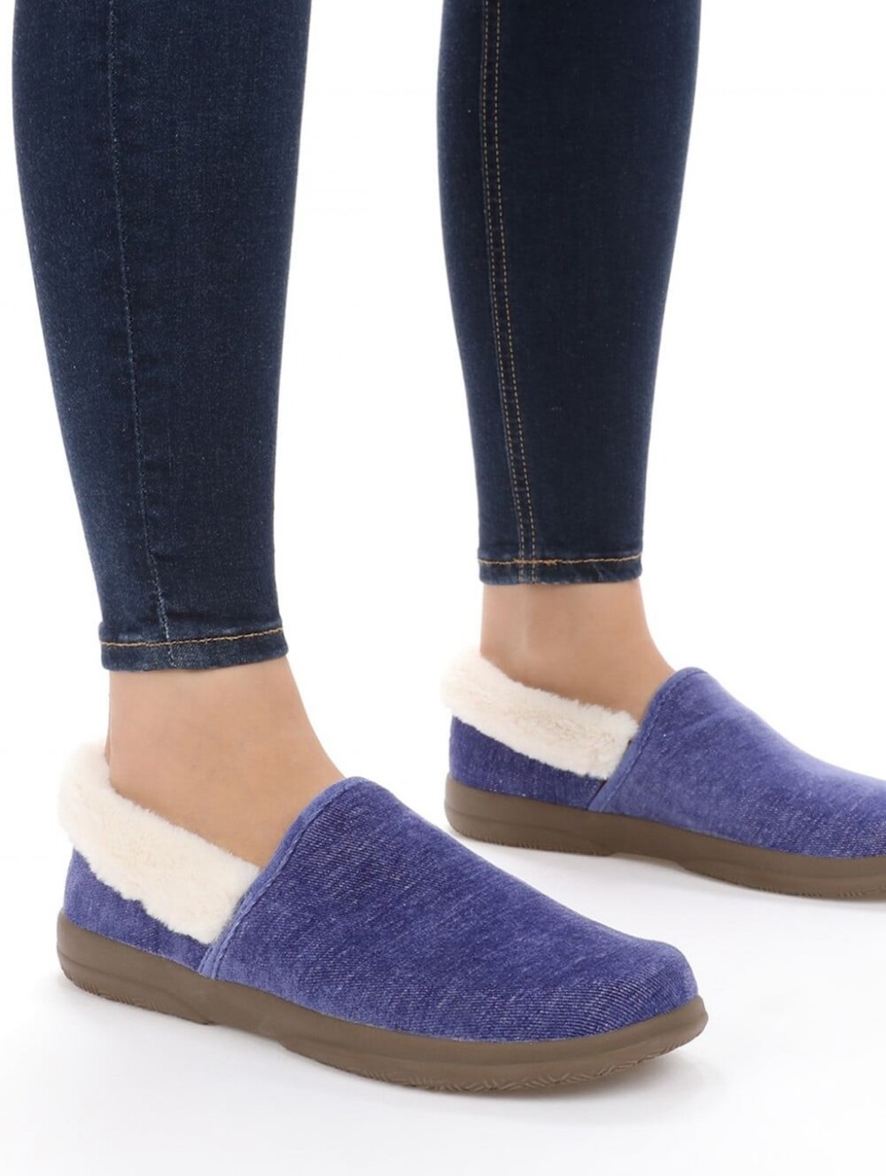 NEW! VIONIC Clare Cozy Collar Orthotic Arch Support Loafers Slippers 9.5